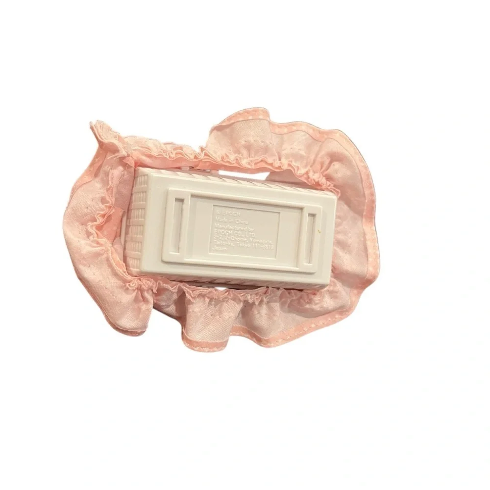 1988 VINTAGE SYLVANIAN FAMILIES CALICO CRITTERS PINK POLKA DOT  CRIB CRADLE
